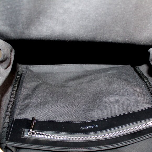 NEW Burberry Rocco Leather and Nylon Zip Around Backpack Black - Picture 3 of 12